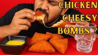 Chicken Cheesy Bombs 🧀🔥 [ Keto Day 27 ] #mukbang #keto #food #eating #eatingshow