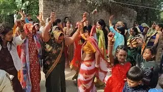 गांव में लावा मंगने के टाइम का बैंजो डांस💃👌 | chandni maurya  |chandni 