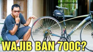 Sepeda Hybrid Wajib Pakai Ban 700c? || panduan memilih ukuran ban sepeda hybrid