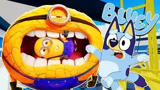 BLUEY en BUSCA del MINION PERDIDO en su MUNDO | Las Aventuras de BLUEY en ROBLOX!