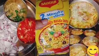 How to make veggies Maggi😋🍜 || vegetable Maggi desi style Mein banaen || मैगी रेसिपी