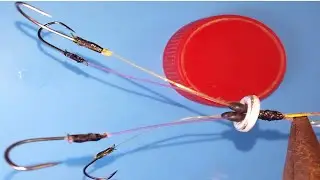 Fishing knot skills New Idea || How to tie 4 Hooks as fishing knot tutorial.