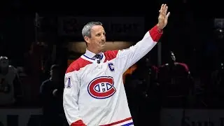Canadiens honor Guy Carbonneau with ceremonial puck drop