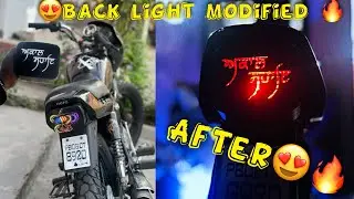 😍Back light modified splendor | ਅਕਾਲ ਸਹਾਇ❤️| 🔥full making process|