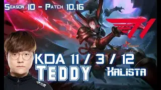 T1 Teddy KALISTA vs SENNA ADC - Patch 10.16 KR Ranked