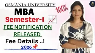 MBA | 1-й семестр | Уведомление о плате за экзамен | Разъяснение | Университет Османия | @shivani...
