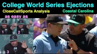 Coastal Carolina's College World Series Ejections (Kevin Schnall, Matt Schilling) by Angel Campos