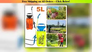 5L Garden Pressure Sprayer Water Pump Pressure Sprayer 2 Spray Modes Plant Spray Bottle Adjustable