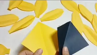 Amazing Sunflower craft paper design 💛 / Home decorations flower design #diy #video #flowers 