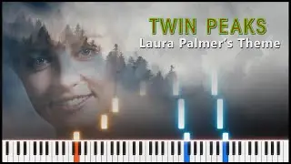 Laura Palmer's Theme, Twin Peaks (Angelo Badalamenti) | Piano tutorial, piano sheet music, Synthesia