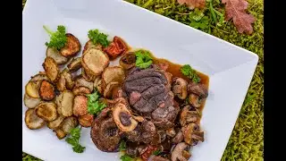 Ossobuco vom Rotwild mit Topinambur