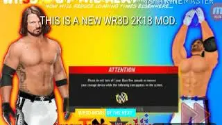 Wr3d 2k18 mod by Kapil. EVERYTHING FIXED.