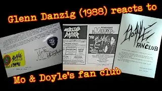 Glenn Danzig reacts to the Kryst the Conqueror Doyle Fanclub in 1988