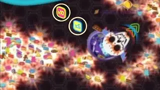 Wormate.io Farming With Galactic Lychee! The Best Satisfying Halloween Farming Headshots! 🎃