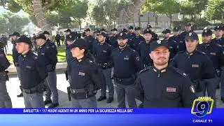 Barletta - 117 nuovi agenti in un anno per la sicurezza nella Bat