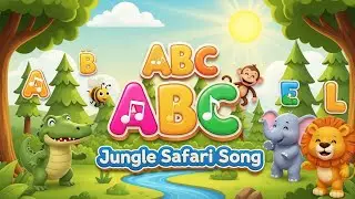 ABC Jungle Safari Song 🦁🌴 | Learn Alphabet with Fun Animals | Kids Learning Video