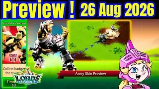 Tomorrow Reset 26 August 2026 Update Lords Mobile! Previews Monster , Packs, Events