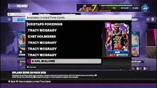 NBA 2K24 I Don&rsquo;t Want Karl Malone GOAT Splash Zone Tracy McGrady Pack Opening