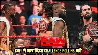KOFI KINGSTON CHALLENGES SETH ROLLINS RAW 8 APRIL 2019 | WWE RAW 8 APRIL 2019 HIGHLIGHTS