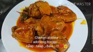 How to cook Chicken adobo with atsuete... Ilonggo version..
