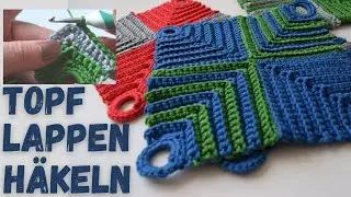 Topflappen häkeln, Nr 2