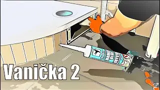 Podezdívka a obložení sprchové vaničky. Instalace dvířek pod vaničku v koupelně. Obkladač Praha.