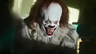 &Ccedil;a. Film 2017. (Andr&eacute;s Muschietti). Le clown cr&egrave;ve l'&eacute;cran.