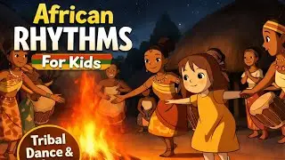 African Rhythms for Kids 🌍 | Tribal Dance & Culture with Lily | Storybook Travel Song