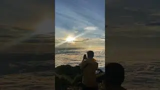 Sea of ​​clouds from the Cikuray Mountain camping ground, West Java #outdoors #mountains #hiking