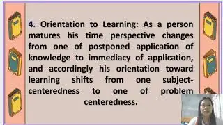 Andragogy ( Malcolm S. Knowles)