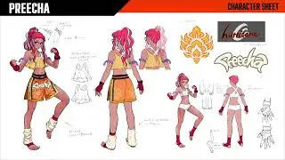 FATAL FURY: City of The Wolves - Showcasing Preecha's character design sheets, Bio, and Move list