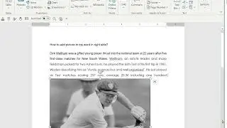 How to add picture in ms word in right side