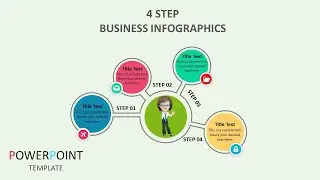 Membuat Slide 4 Step Business Infographic di Powerpoint