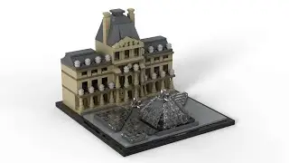 Lego 21024 Louvre Speed Build LDD by PLegoBB