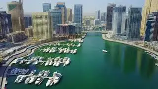 Dubai Marina Drone footage in 4K