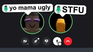 RAGEBAITING Players on Roblox Discord (VOICE CHAT)
