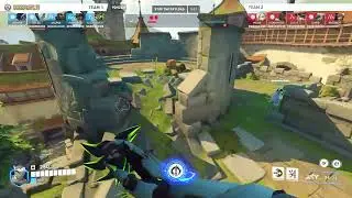 4 man nade set up for nano genji by SPEED &mdash; Overwatch 2 Replay 90H2XV