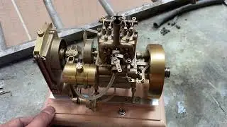 Vertical dual cylinder engine H74
