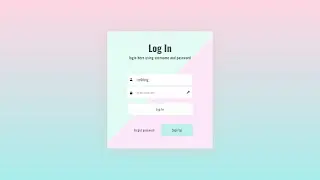 Create an eye-catching Login form using html css only! beautiful login page design