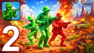 Toy Soldier Defence - Gameplay Walkthrough Part 2 - Toy Soldier Army Commander (iOS, Android)