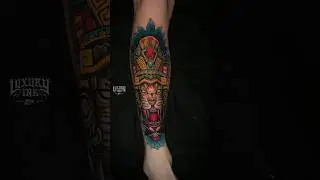 AZTEC NEOTRAD TATTOO DONE AT LUXURY INK BALI 💥💥💥