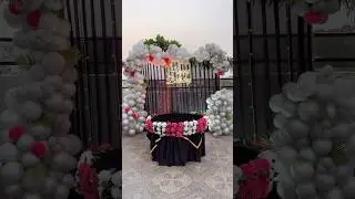 Terrace birthday decoration ideas | best balloon decoration ideas | romantic birthday party ￼