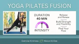 40 Min Yoga Pilates Fusion Workout: Strength, Stretch & Stress Relief (Beginner/Intermediate)