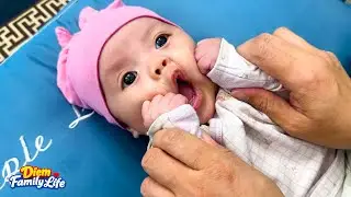 A Cute Moment as Baby Banh Bao Enjoys Talking to Her Mother