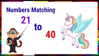 Match Numbers 21 to 40 for Preschool Kindergarten | Counting for Kids | Kids Academy |Kid's Learning