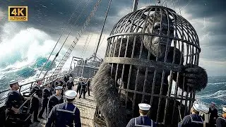 King Kong vs Sharks and Sea Troll | Animated adventure Film | 8k Ultra HD 