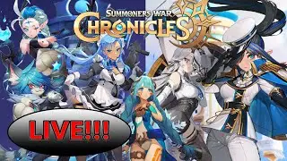 Guild Raid TOA Hard (water) and more!!! - Summoners War: Chronicles #74, LIVE!!!