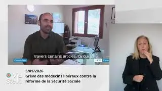 04.01.2026  Gr&egrave;ve des m&eacute;decins lib&eacute;raux contre la r&eacute;forme de la S&eacute;curit&eacute; Sociale