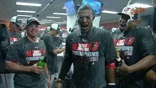TOR@BAL: O's celebrate AL East division title
