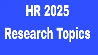 New HR Research Topics